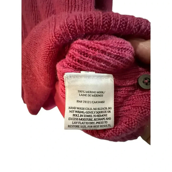 Eileen Fisher 100% Merino Wool Button-Up Knit Cardigan Sweater Size S - Picture 2 of 6